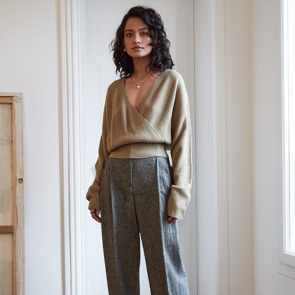 Pixie Market OAT WRAP SWEATER | brand new with tag